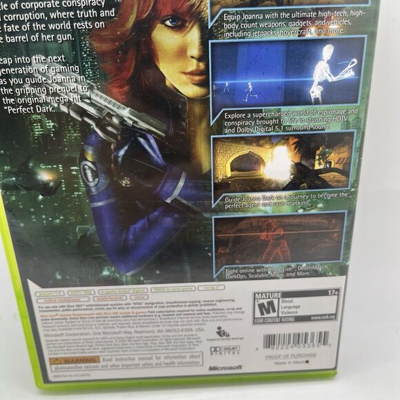 Perfect Dark Zero Microsoft Xbox 360 CIB Complete - Tested - Picture 4 of 8